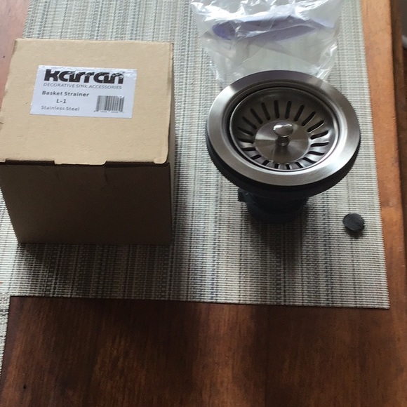 Karan basket sink strainer stainless steel - Picture 1 of 5